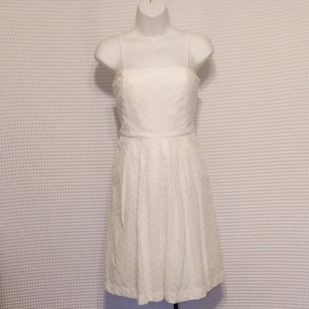 3/$20 CLOSET CLOSING CRISP WHITE CONVERTIBLE DRESS